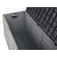 Dakota Fields Callandra 110cm W 64.74L Water Resistant Polipropylene Deck Box with Wheels in Grey