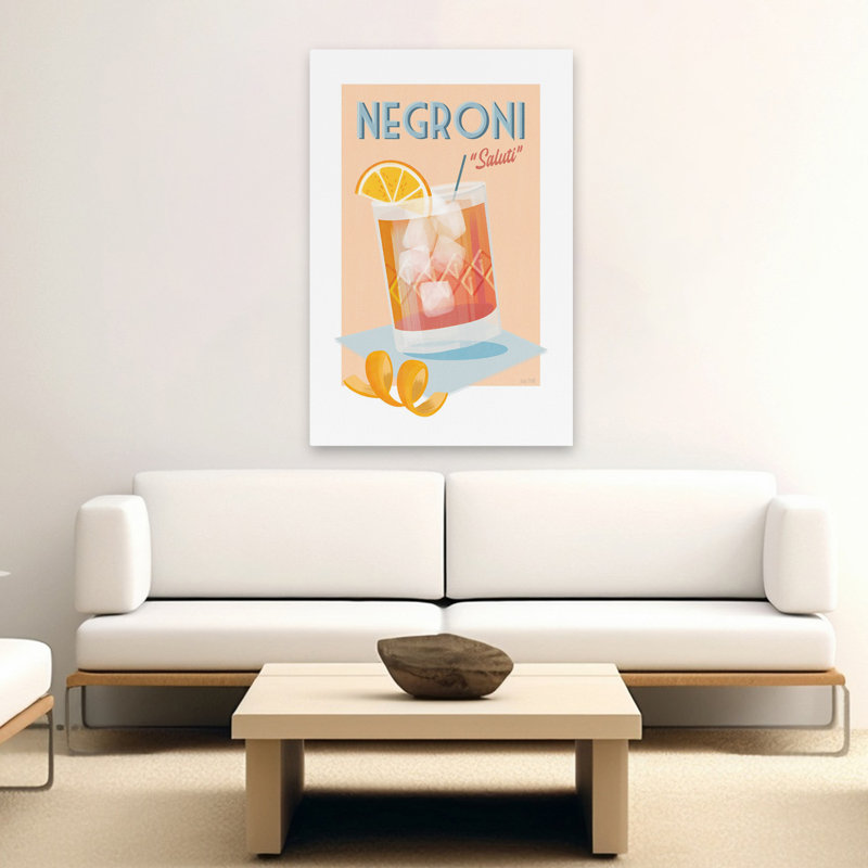 Art de cocktail Negroni - Negroni, H 60 po x l 40 po
