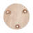Natural Travertine Round Tray for Ottoman or Coffee Table Styling - Decorative Home Decor Accent Tray for Jewelry Display or Kitchen Counter - 10", Tan