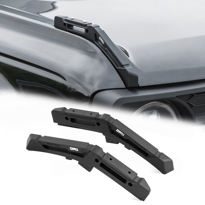 Viseur de capuchon de moteur en aluminium pour monture de branche compatible avec Ford Bronco 2021+, extensible avec divers accessoires