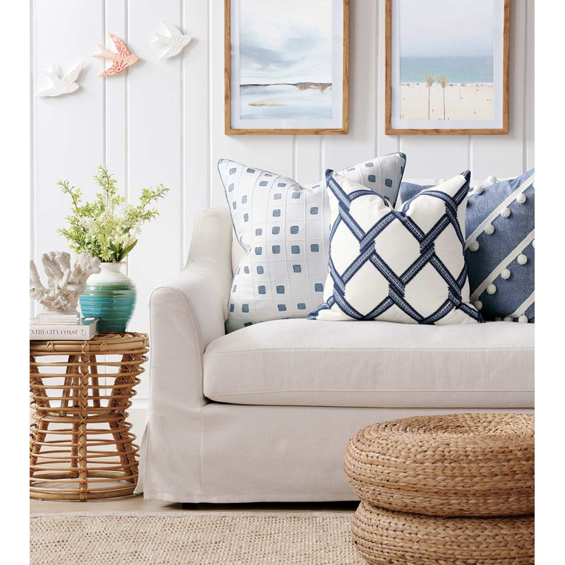 Persea Linen Square Pillow Cover & Insert