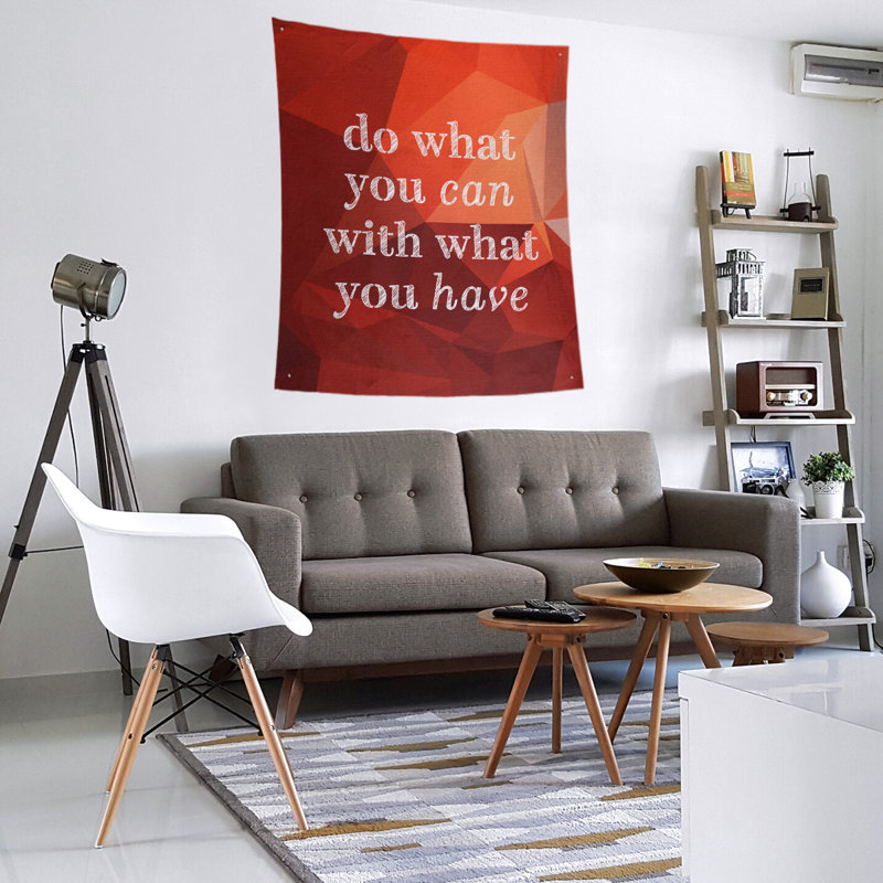 Polyester Tapestry, 80" H x 68" W, Topaz