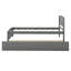 Lit simple avec lit gigogne, lits capitaine en bois