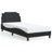vidaXL Bed Frame without Mattress Zadar Black 100x190 cm Faux Leather-814465725-814465727