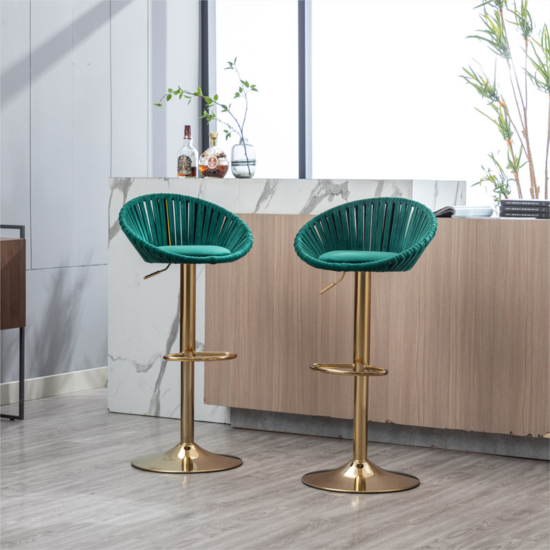 Tabouret de bar Melrick, Vert