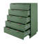 Commode 38 "en vert sauge Granville (5 tiroirs)-1980328470