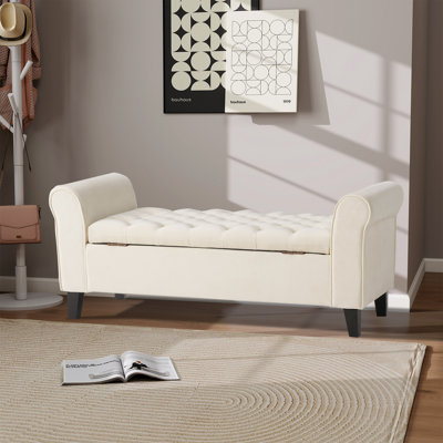 Bridgemon Fabric Upholstered Storage Bench