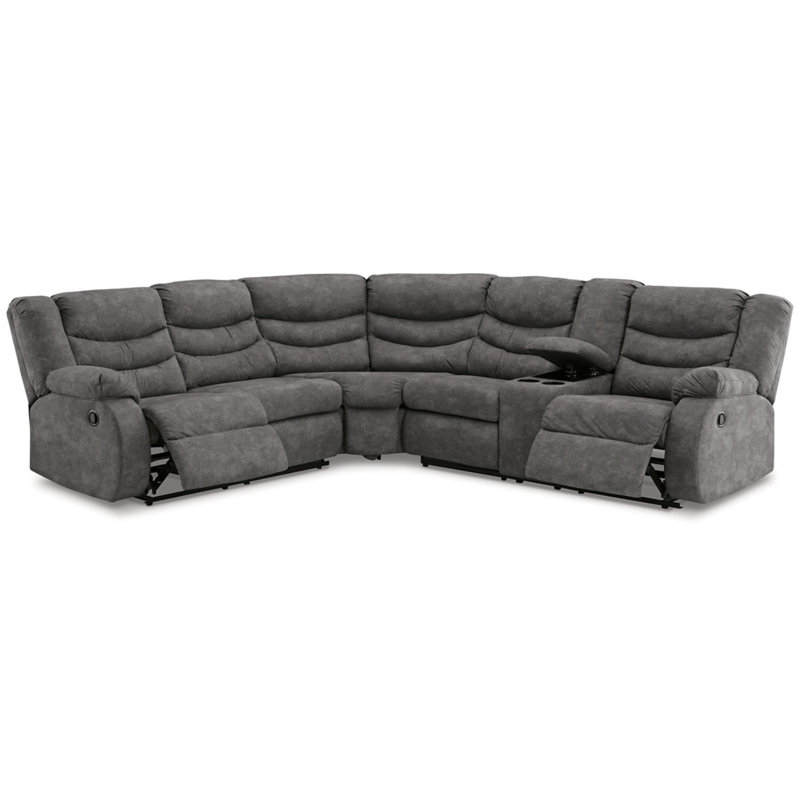 Canapé modulaire inclinable 2 pièces Partymate, Gris