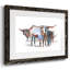 Modern Longhorns II, reproduction d'art encadrée-1350767911-1350767929