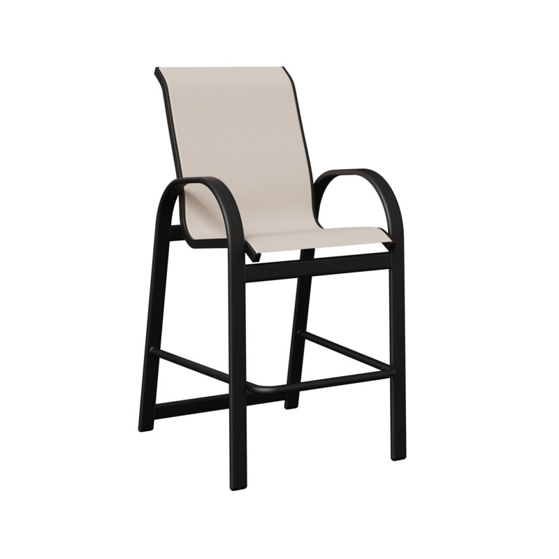 Fauteuil de bar berlinois Berlin Gardens, Noir mat, Albâtre