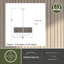 Luminaire suspendu tambour 5 lumières Amoriah