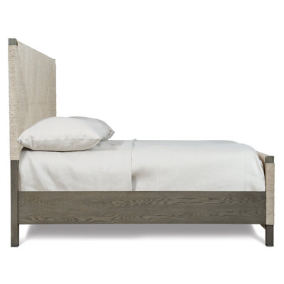 Alannis Solid Wood and Upholstered Low Profile Standard Bed