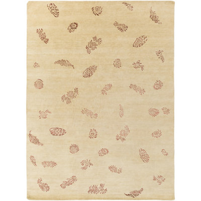 Sonora Wool Area Rug in Beige