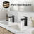 KES Black Bathroom Sink Faucet Single Hole Sink Drain Assembly cUPC Certified Stainless Steel-98466834-98546973