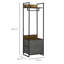 46" Powder Coated Steel Clothes Rack