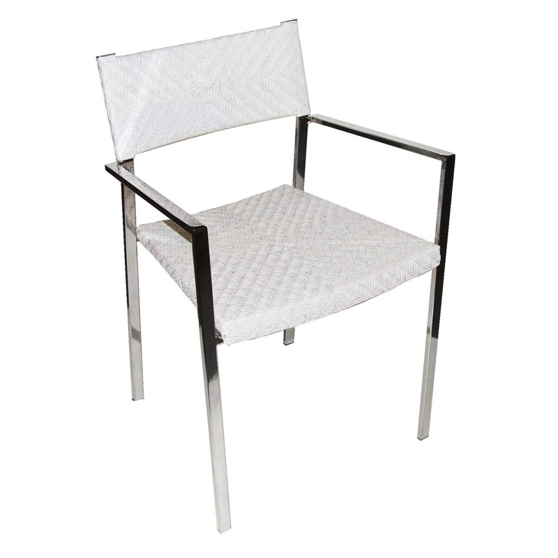 47cm H Armchair, White