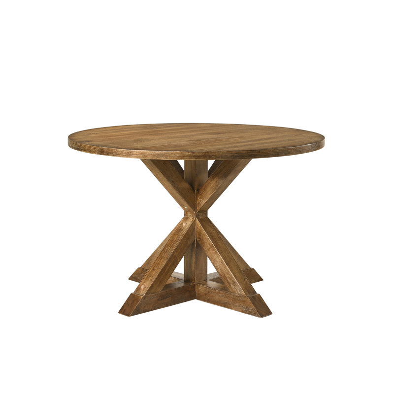 Table de salle à manger à finition chêne vieilli Wallace II (sans la chaise)