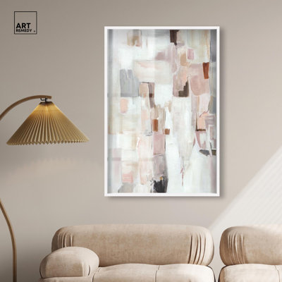 Tender Grey II - Impression sous-cadre Ira Comleva, style bohème, par Art Remedy, cadre blanc, 30 x 45