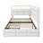 Upholstered Daybed With Storage 2 Drawers And Charging Station, Day Bed Frame With LED Lights And Storage Headboard-604348928