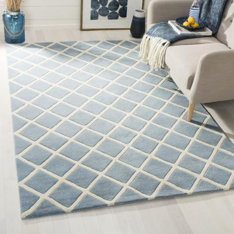 Temelec Geometric Wool Hand Woven Area Rug