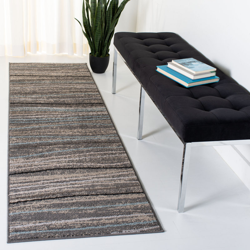 Mcnealy Abstract Silver Area Rug