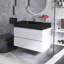 Meuble-lavabo mural simple 36 po avec plateau