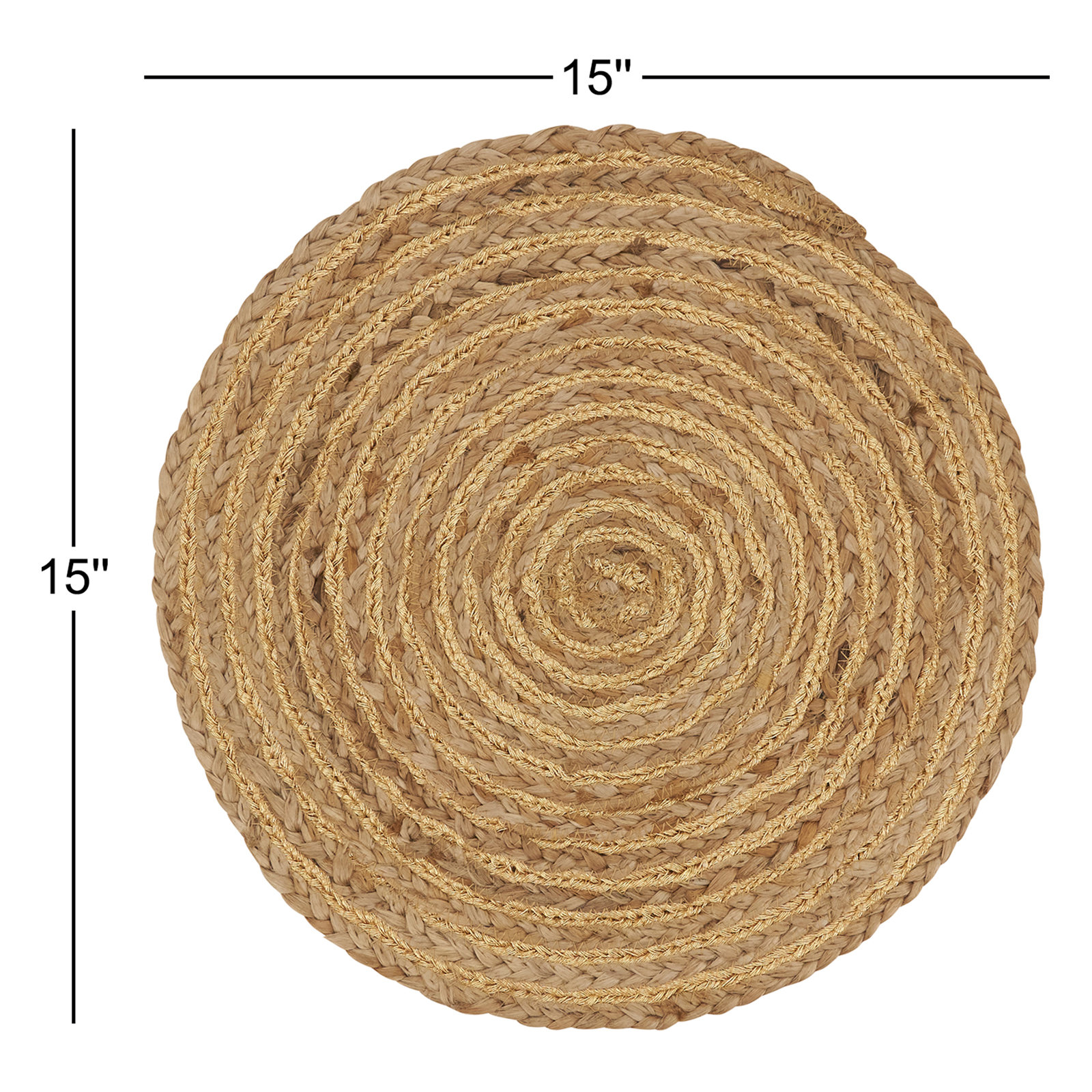Elegant Spiral Design Placemat (Set Of 4)