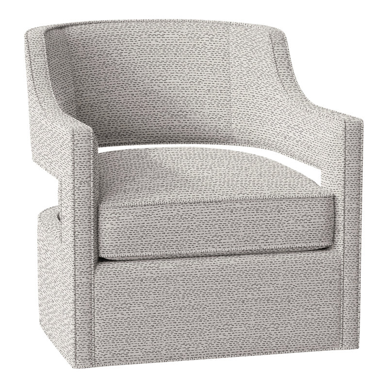 Phoebe 29.5" W Swivel Armchair, Perigold Arigato Balsamic