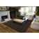 Togut Non-Slip Polypropylene Rectangle Mocha Area Rug