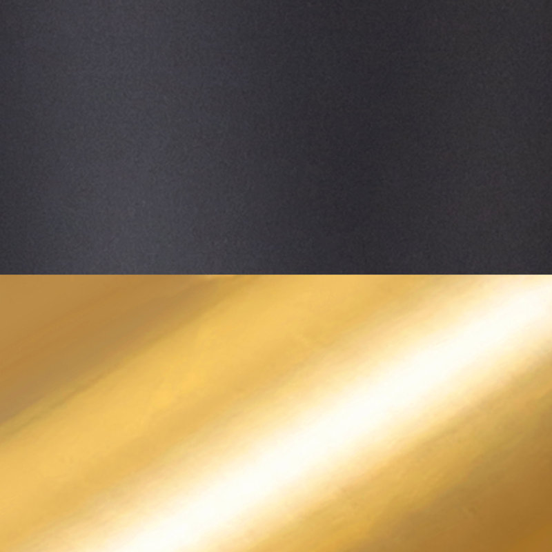 1 - Light Single Pendant, Black/Gold, 13" H x 26" W x 26" D