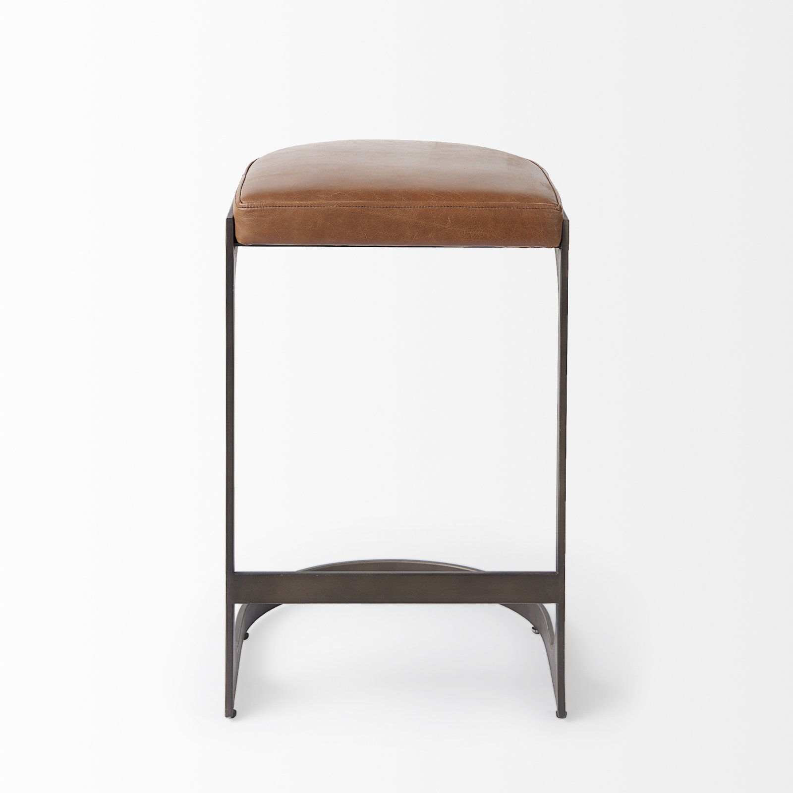 Bellesa Counter & Bar Stool, Medium Brown, Bar Stool (28” Seat Height)