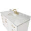 Ensemble de meuble-lavabo simple 55 po en bois massif blanc avec plateau en marbre de Carrare 1,5 po Freitas-1446251536-1413195297