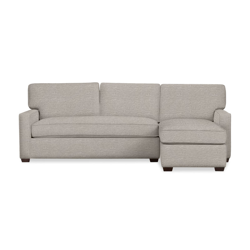 Canapé modulaire 2 pièces Taylor, Orienté à droite, Tissage natté ivoire Drusky Sustain®