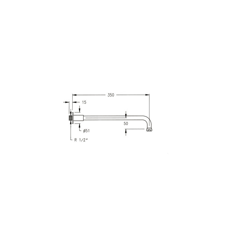 Sima Wall Mounted Shower Arm