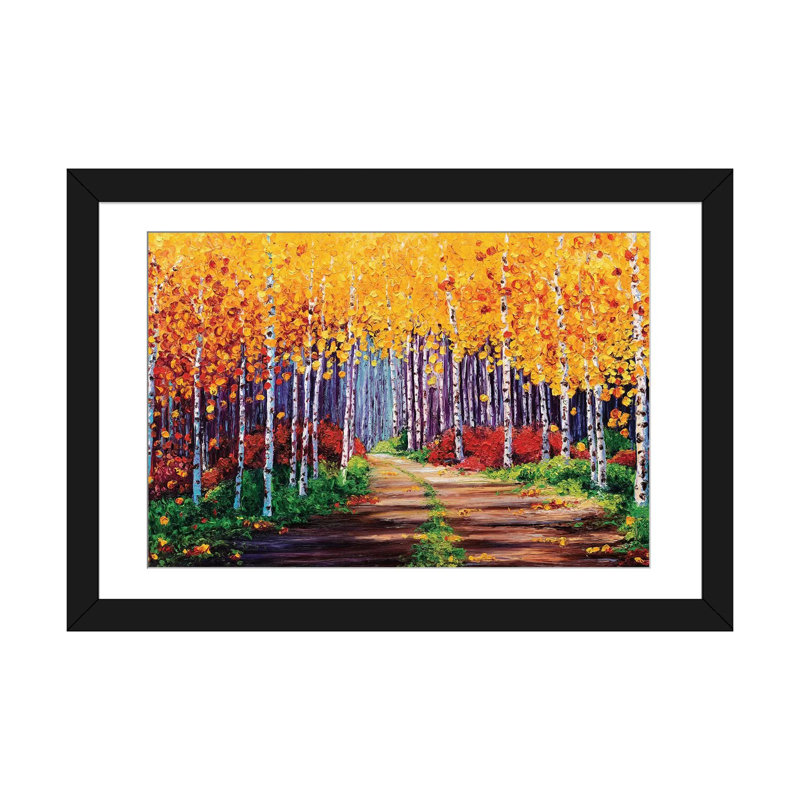 «Traversing» par Kimberly Adams - reproduction d'art sur toile tendue, Cadre noir en coin ouvert, H 16 po x l 24 po x P 1 po