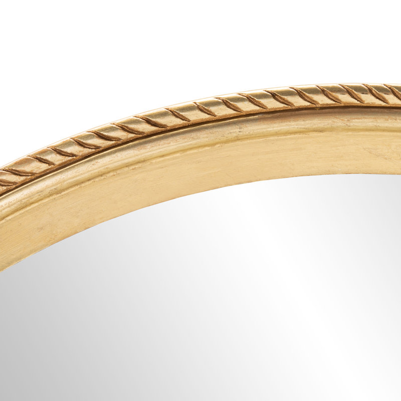 Gavin Engineered Wood Flat Wall Mirror, Gold