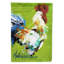 Drapeau de jardin 2 côtés patron coq