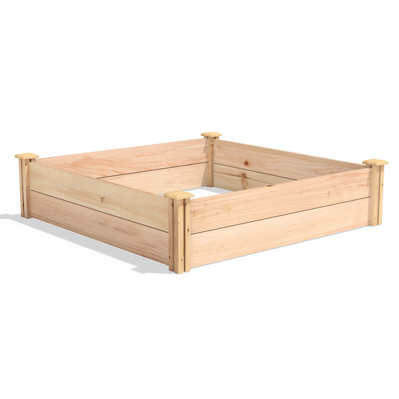 Natural Cedar 48" x 48" Freestanding Raised Garden Bed