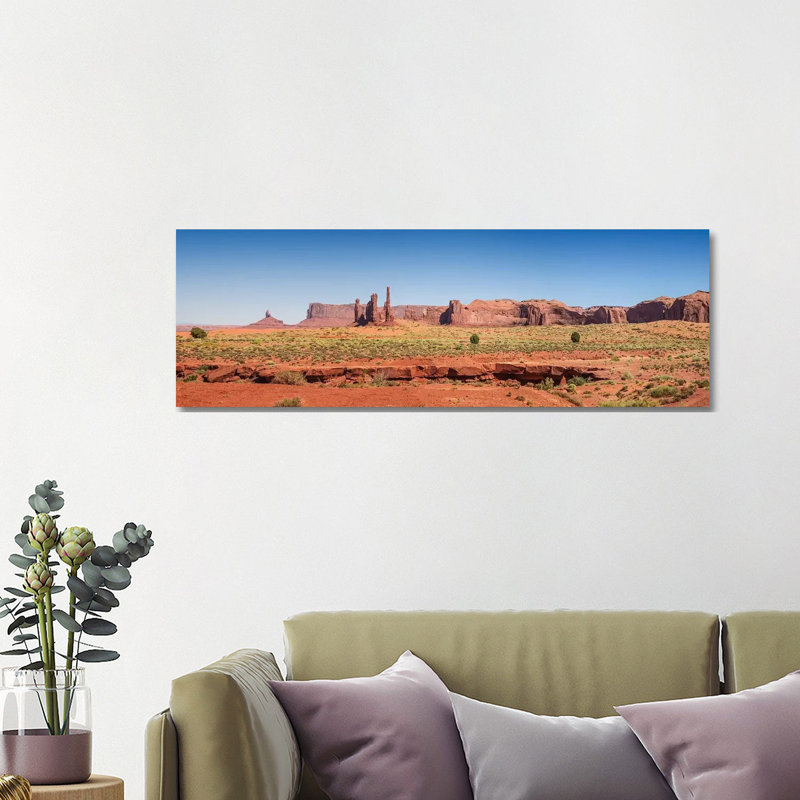 Monument Valley Totem Pole by Melanie Viola - Wrapped Canvas Panoramic Print, 121.92 cm H x 40.64 cm W x 1.91 cm D