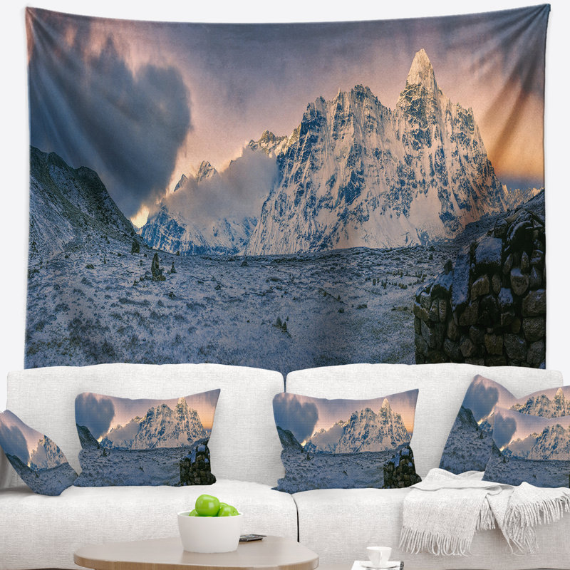 Paysage, tapisserie Kangchenjunga, H 32 po x l 39 po
