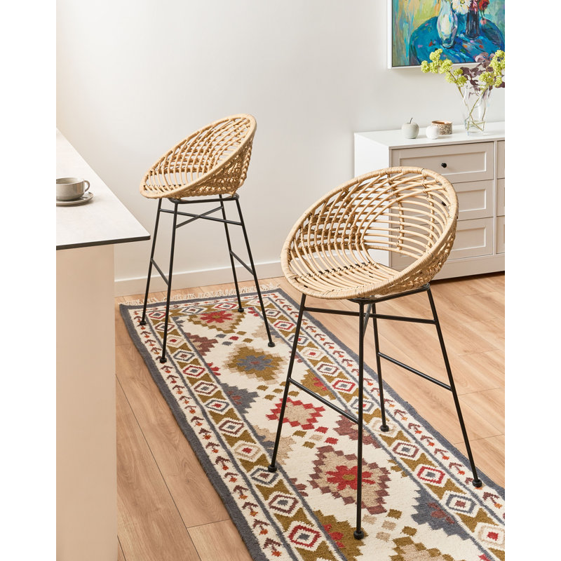 Counter Stool, Beige / Black
