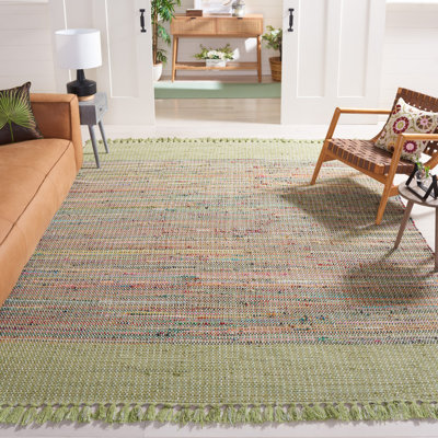 Ekaterina Hand Woven Cotton Abstract Rug