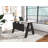 Serenity Modern A-Frame Executive Writing Office Desk, with Metal "A" Design Modesty, 48x24, White Top-1830106780-1830106793