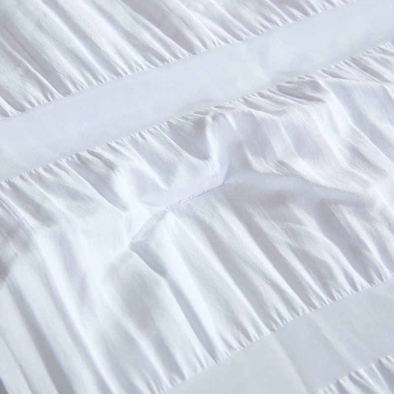 Polyester Comforter, Full/Queen Comforter + 2 Standard Shams, White