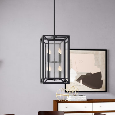 Cadre/lustre carré 8 lumières unique Belkis