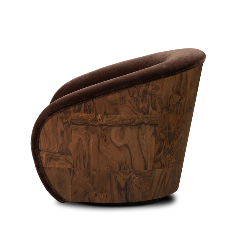 Rainey Swivel Chair, Monte Chocolate