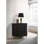 Table de chevet 3 tiroirs noire