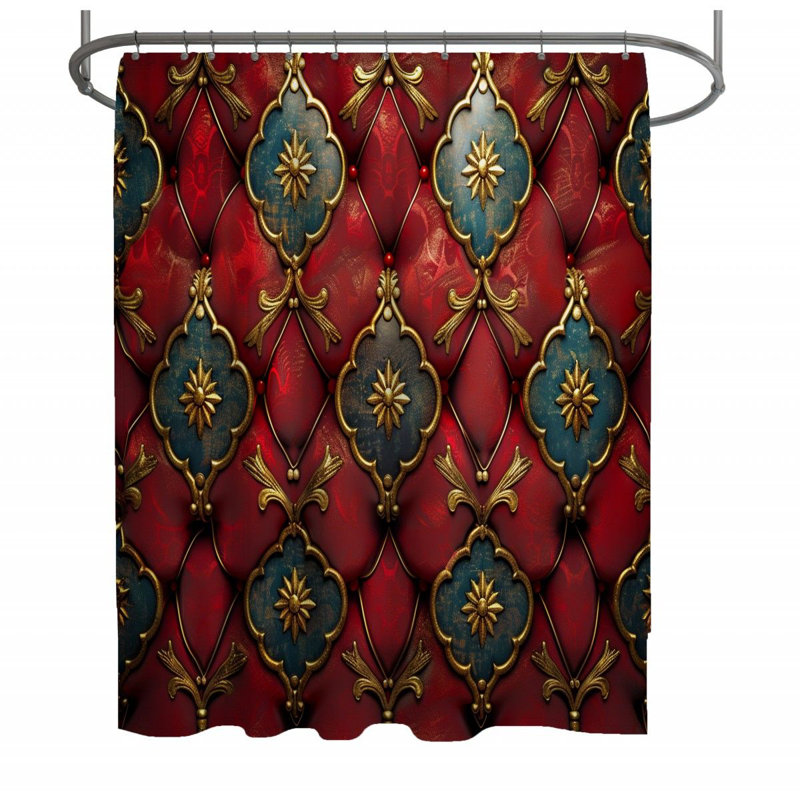 11970_Victorian - Rideau de douche décoratif, L 70 po x L 93 po