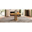 Table extensible en bois massif de 42 à 58 po, unicité rétro, double couche, lavage naturel pour la qualité de la salle à manger et de la cuisine,