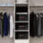 6 Pack Rectangle Storage Shelf Basket Bin with Lid and Leather Handles-276076501-276076500